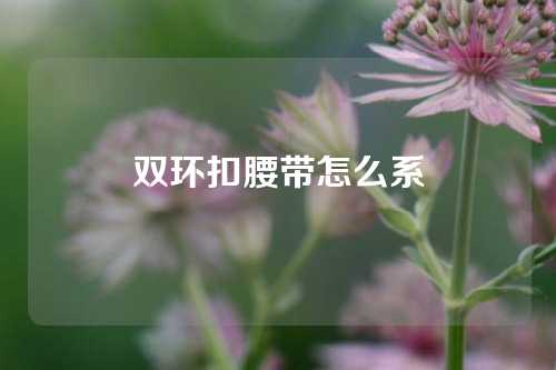 双环扣腰带怎么系