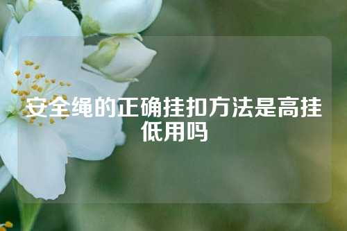 安全绳的正确挂扣方法是高挂低用吗