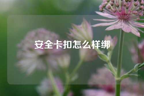 安全卡扣怎么样绑