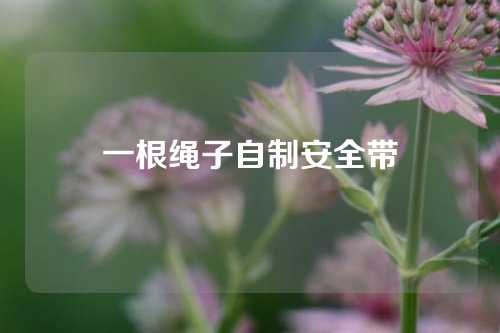 一根绳子自制安全带