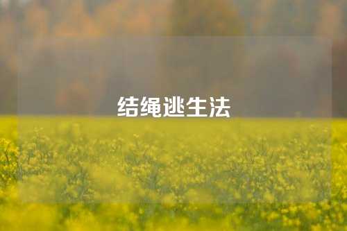 结绳逃生法