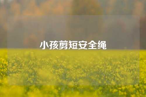 小孩剪短安全绳